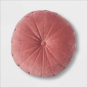 24" Oversize Velvet Round Pillow Rose - Opalhouse™